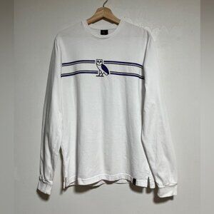 OVO Long Sleeve Shirt – Medium – White – Made in Canada